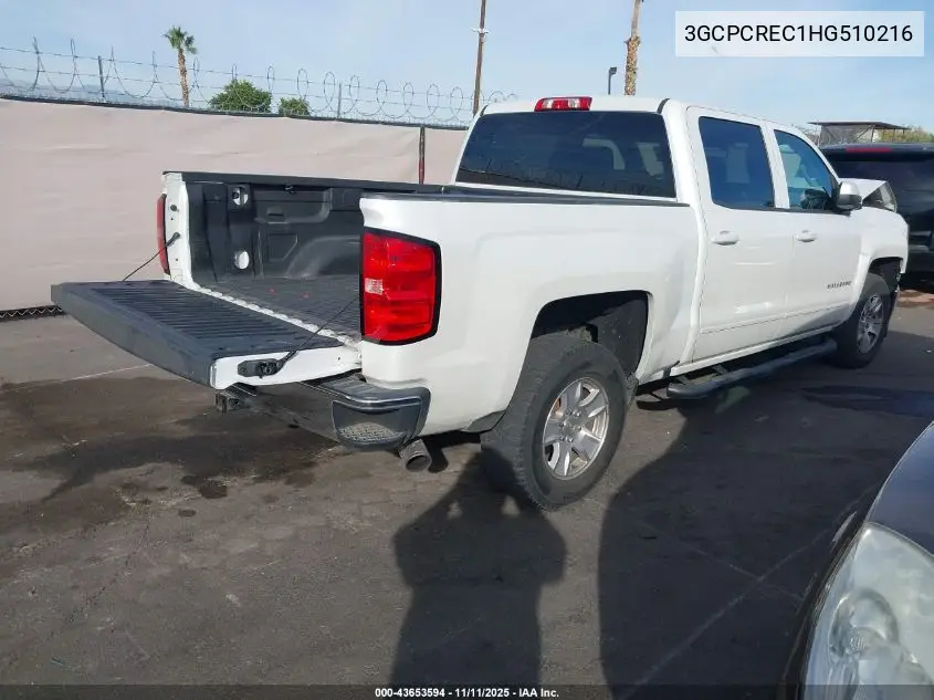 3GCPCREC1HG510216 2017 Chevrolet Silverado 1500 1Lt
