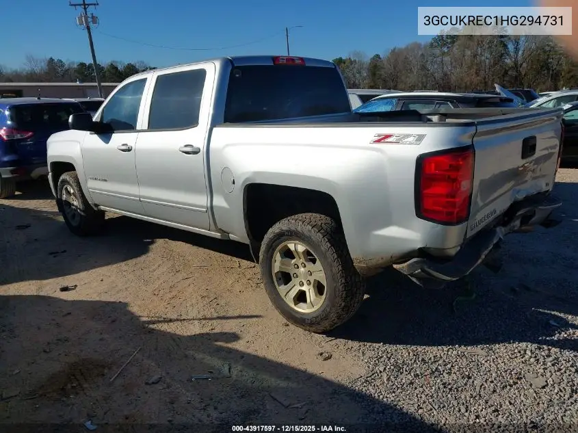3GCUKREC1HG294731 2017 Chevrolet Silverado 1500 2Lt