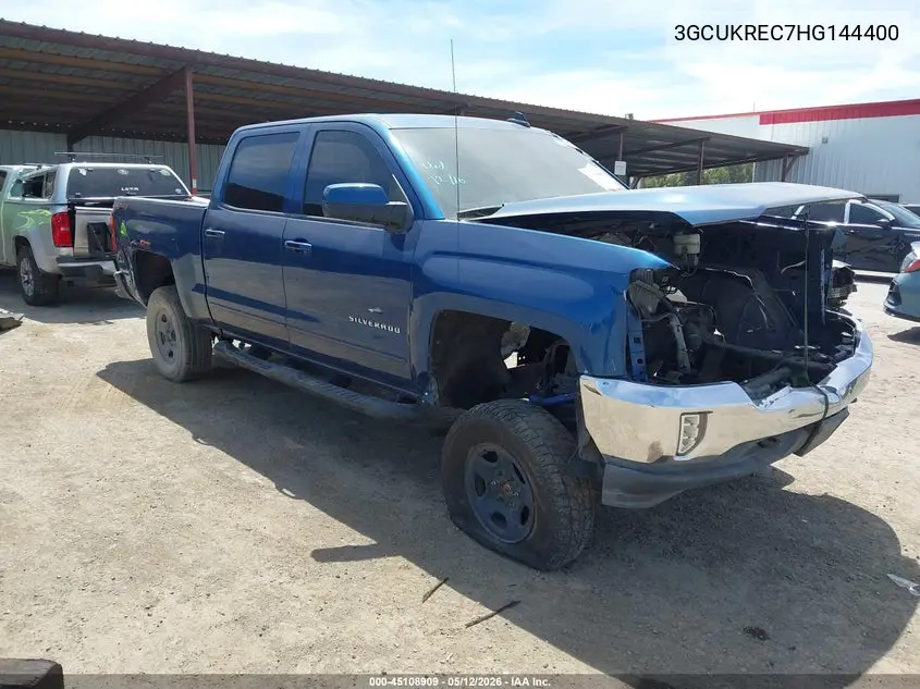 3GCUKREC7HG144400 2017 Chevrolet Silverado 1500 1Lt