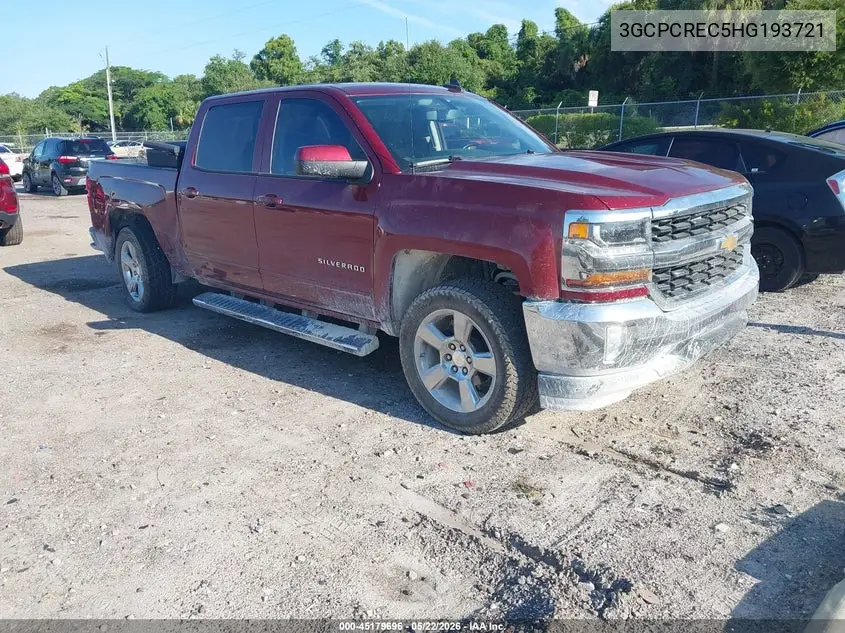 2017 Chevrolet Silverado 1500 1Lt VIN: 3GCPCREC5HG193721 Lot: 45179696