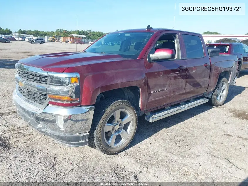 2017 Chevrolet Silverado 1500 1Lt VIN: 3GCPCREC5HG193721 Lot: 45179696