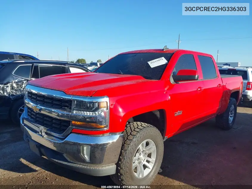 2017 Chevrolet Silverado 1500 Lt VIN: 3GCPCREC2HG336303 Lot: 45619094