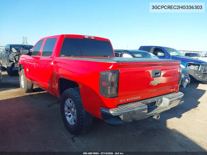 2017 Chevrolet Silverado 1500 Lt VIN: 3GCPCREC2HG336303 Lot: 45619094