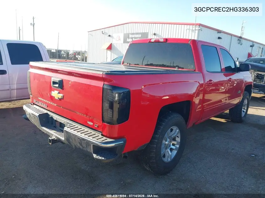2017 Chevrolet Silverado 1500 Lt VIN: 3GCPCREC2HG336303 Lot: 45619094
