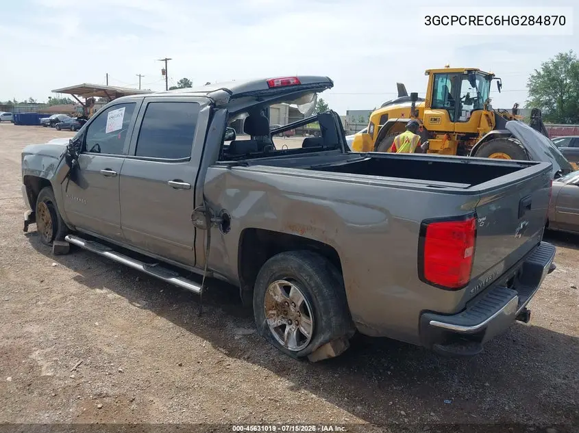 2017 Chevrolet Silverado 1500 Lt VIN: 3GCPCREC6HG284870 Lot: 45631019