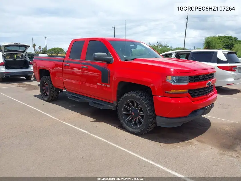 2017 Chevrolet Silverado 1500 Custom VIN: 1GCRCPEC6HZ107264 Lot: 45651319
