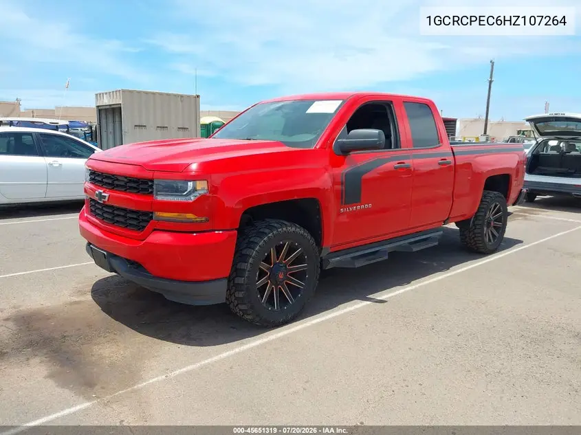 2017 Chevrolet Silverado 1500 Custom VIN: 1GCRCPEC6HZ107264 Lot: 45651319