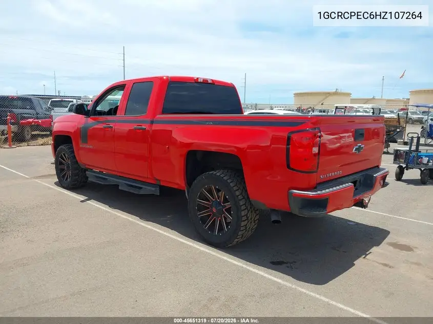 2017 Chevrolet Silverado 1500 Custom VIN: 1GCRCPEC6HZ107264 Lot: 45651319