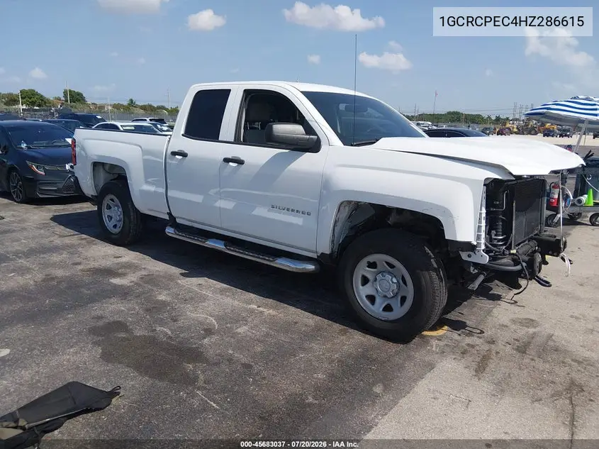 2017 Chevrolet Silverado 1500 Custom VIN: 1GCRCPEC4HZ286615 Lot: 45683037