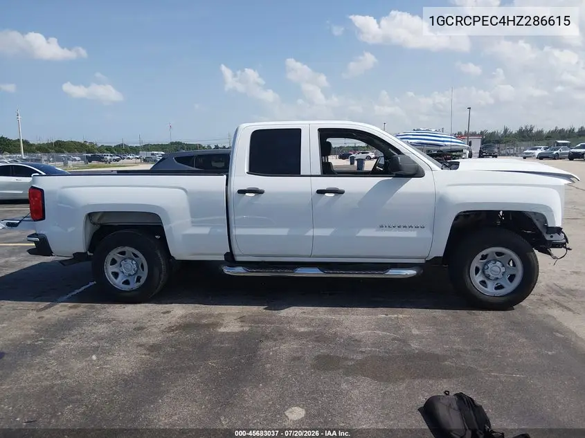 2017 Chevrolet Silverado 1500 Custom VIN: 1GCRCPEC4HZ286615 Lot: 45683037
