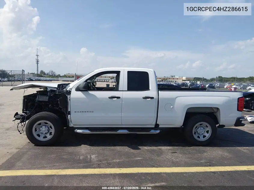 2017 Chevrolet Silverado 1500 Custom VIN: 1GCRCPEC4HZ286615 Lot: 45683037