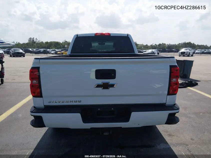2017 Chevrolet Silverado 1500 Custom VIN: 1GCRCPEC4HZ286615 Lot: 45683037