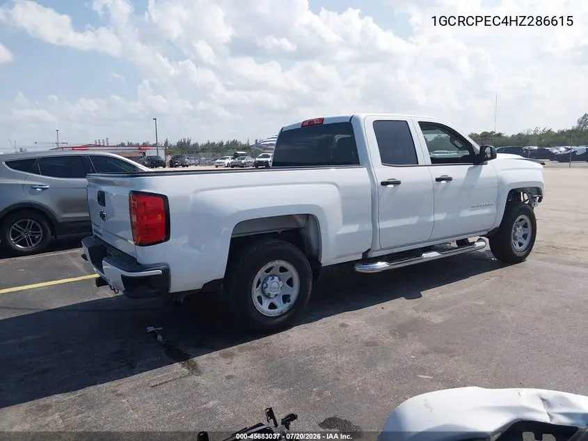 2017 Chevrolet Silverado 1500 Custom VIN: 1GCRCPEC4HZ286615 Lot: 45683037