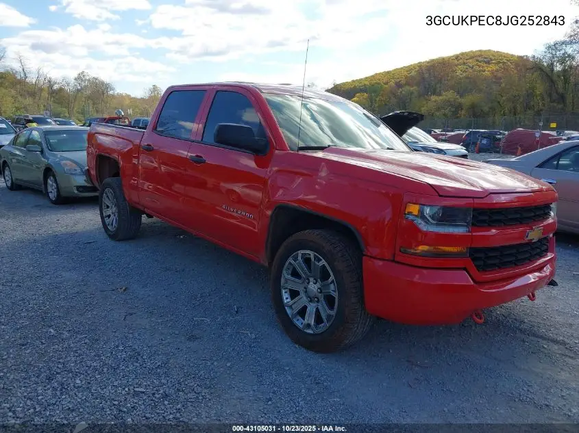 3GCUKPEC8JG252843 2018 Chevrolet Silverado 1500 Custom
