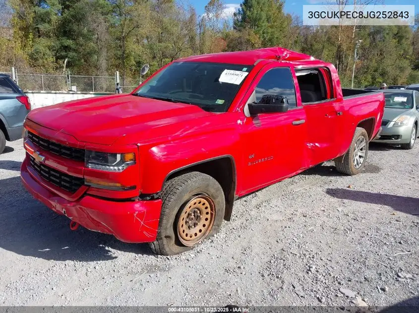 3GCUKPEC8JG252843 2018 Chevrolet Silverado 1500 Custom