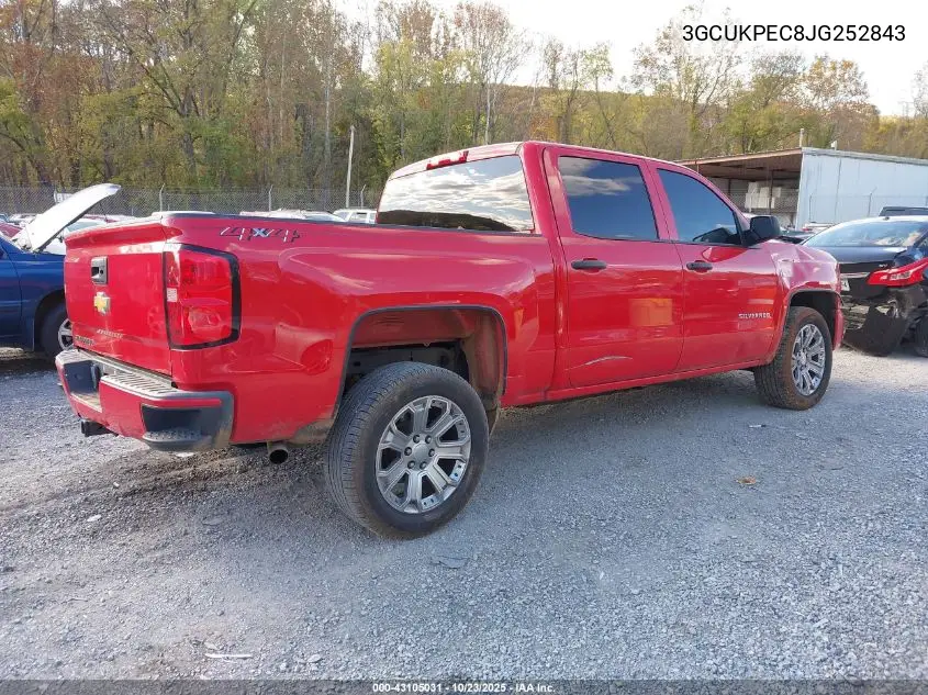 3GCUKPEC8JG252843 2018 Chevrolet Silverado 1500 Custom