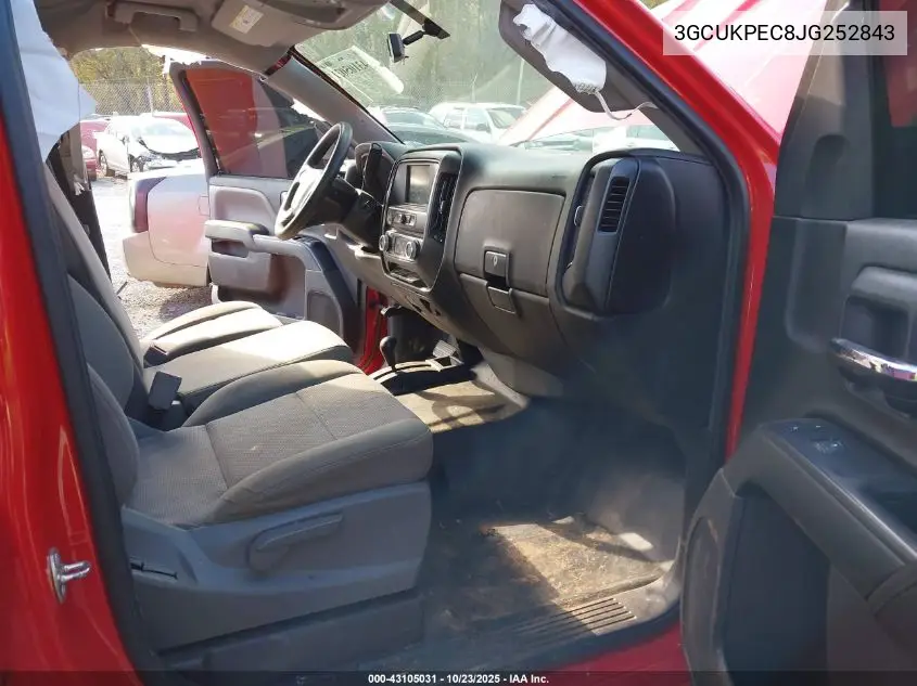 3GCUKPEC8JG252843 2018 Chevrolet Silverado 1500 Custom