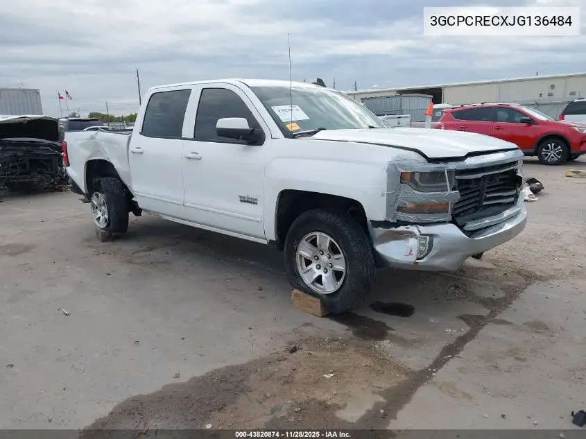3GCPCRECXJG136484 2018 Chevrolet Silverado 1500 1Lt