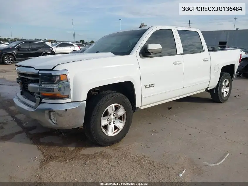 3GCPCRECXJG136484 2018 Chevrolet Silverado 1500 1Lt