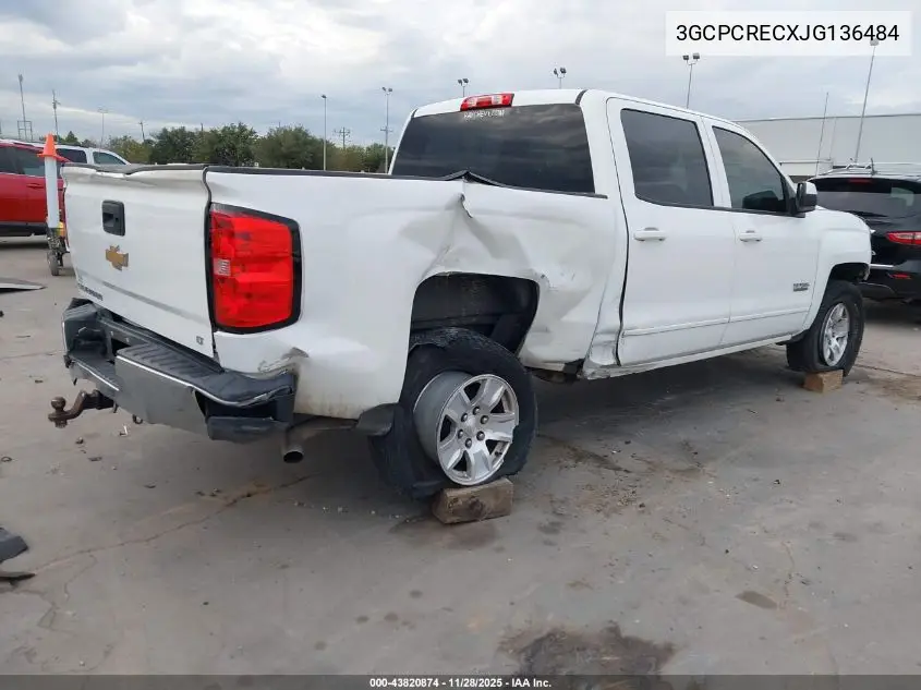 3GCPCRECXJG136484 2018 Chevrolet Silverado 1500 1Lt