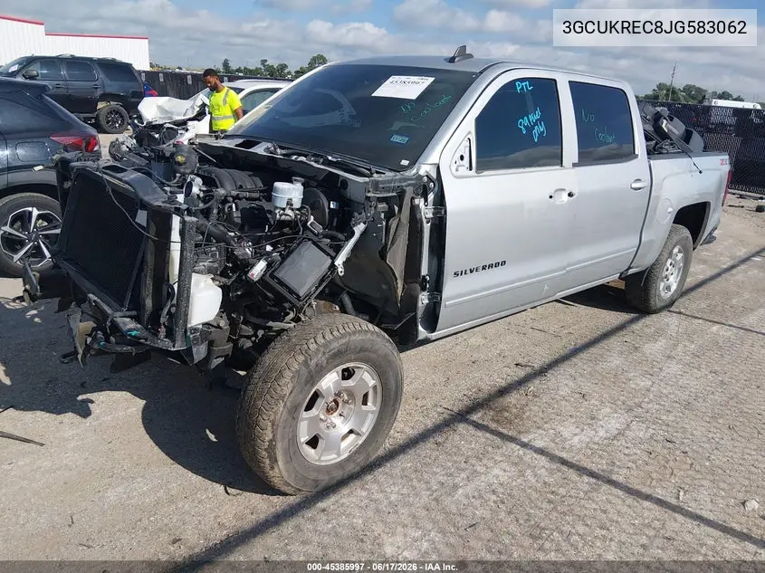 2018 Chevrolet Silverado 1500 Lt VIN: 3GCUKREC8JG583062 Lot: 45385997