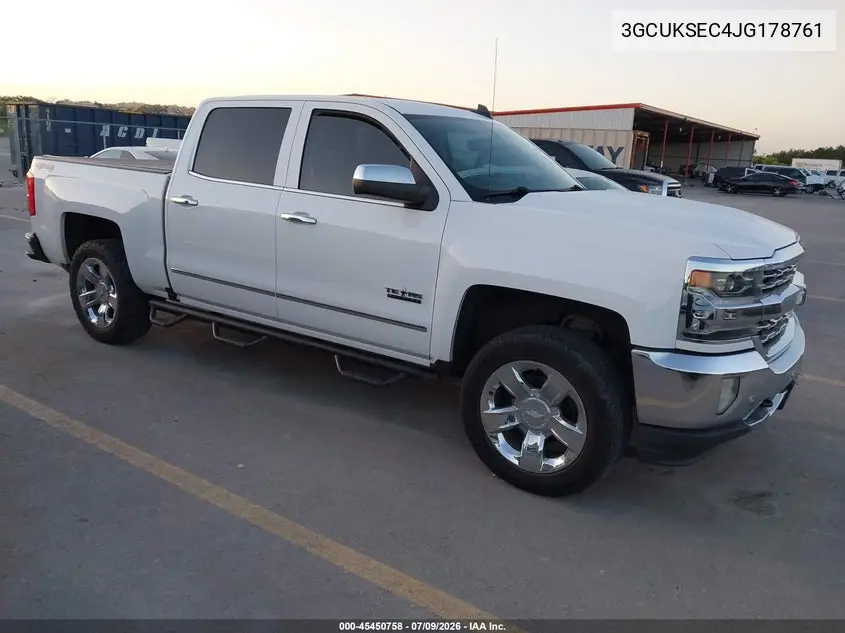2018 Chevrolet Silverado 1500 1Lz VIN: 3GCUKSEC4JG178761 Lot: 45450758