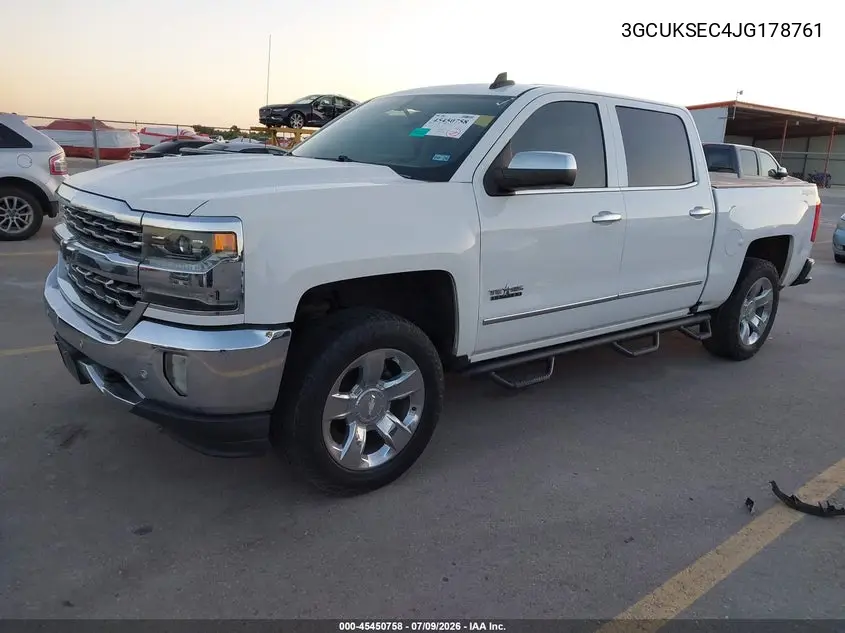 2018 Chevrolet Silverado 1500 1Lz VIN: 3GCUKSEC4JG178761 Lot: 45450758