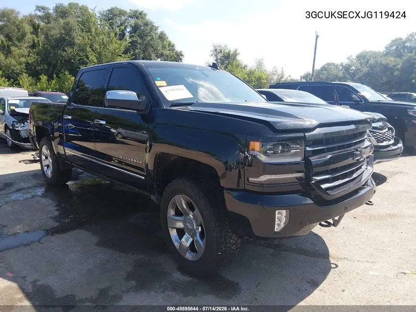 2018 Chevrolet Silverado 1500 2Lz VIN: 3GCUKSECXJG119424 Lot: 45595844