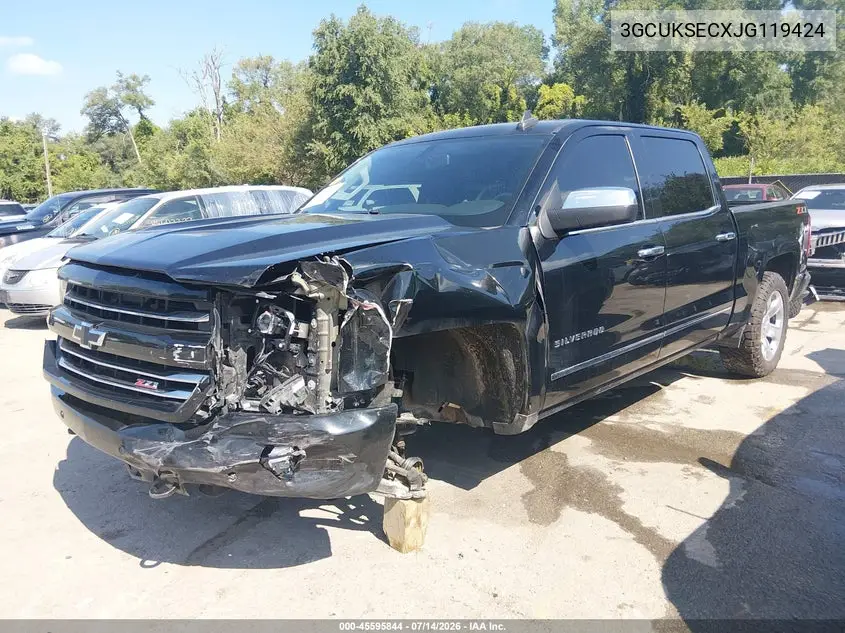 2018 Chevrolet Silverado 1500 2Lz VIN: 3GCUKSECXJG119424 Lot: 45595844