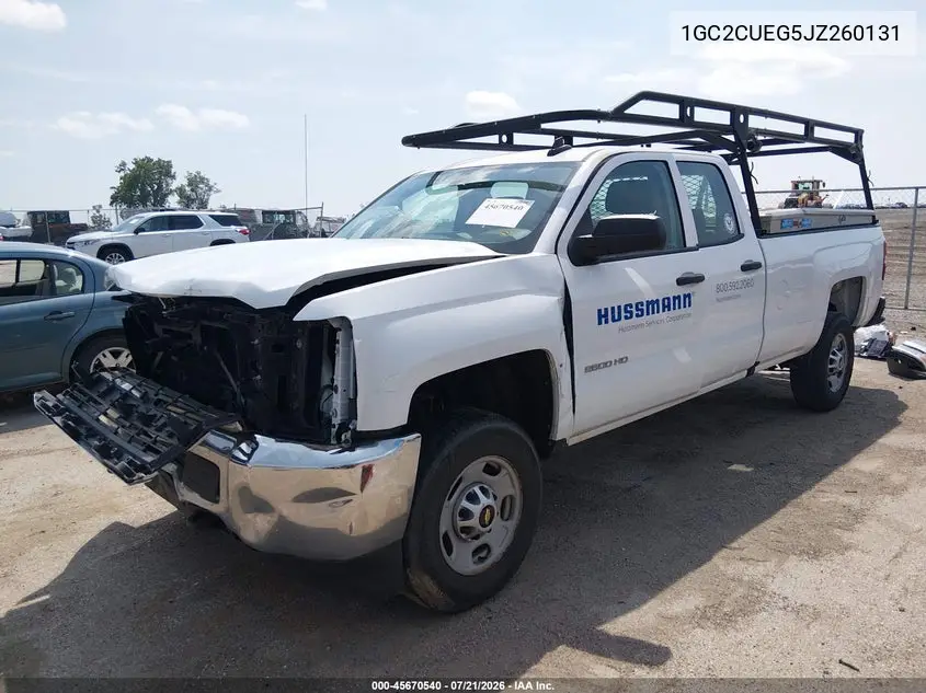 2018 Chevrolet Silverado 2500Hd Wt VIN: 1GC2CUEG5JZ260131 Lot: 45670540