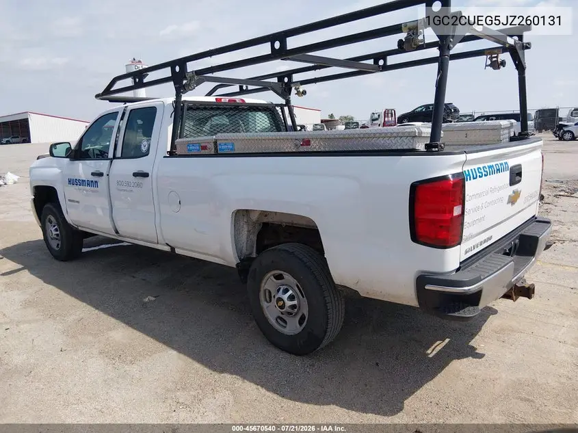 2018 Chevrolet Silverado 2500Hd Wt VIN: 1GC2CUEG5JZ260131 Lot: 45670540