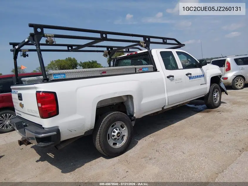 2018 Chevrolet Silverado 2500Hd Wt VIN: 1GC2CUEG5JZ260131 Lot: 45670540