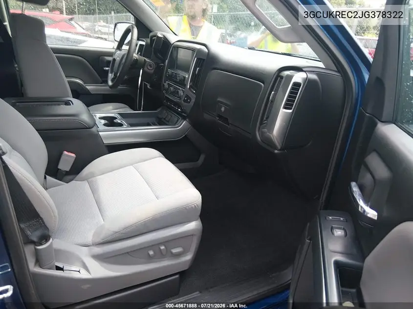 2018 Chevrolet Silverado 1500 1Lt VIN: 3GCUKREC2JG378322 Lot: 45671888