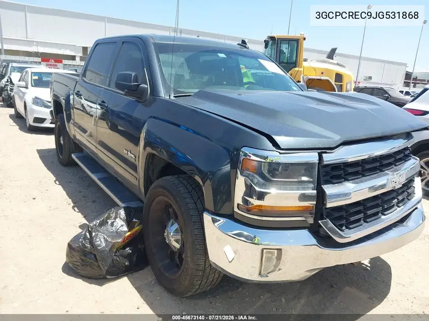 2018 Chevrolet Silverado 1500 1Lt VIN: 3GCPCREC9JG531868 Lot: 45673140