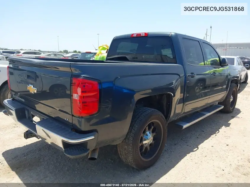 2018 Chevrolet Silverado 1500 1Lt VIN: 3GCPCREC9JG531868 Lot: 45673140