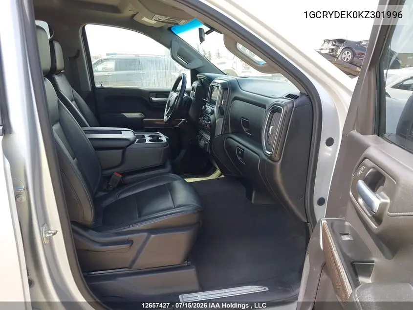 2019 Chevrolet Silverado 1500 Lt VIN: 1GCRYDEK0KZ301996 Lot: 12657427