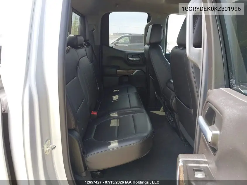 2019 Chevrolet Silverado 1500 Lt VIN: 1GCRYDEK0KZ301996 Lot: 12657427