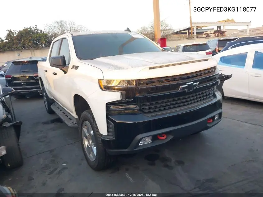 3GCPYFED3KG118077 2019 Chevrolet Silverado 1500 Lt Trail Boss