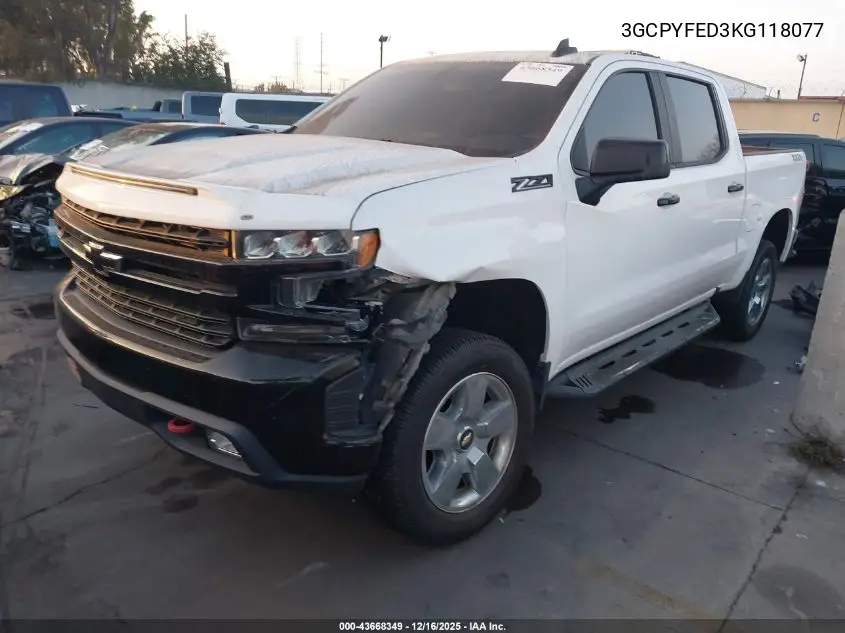 3GCPYFED3KG118077 2019 Chevrolet Silverado 1500 Lt Trail Boss