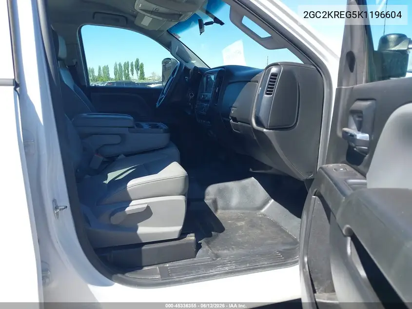 2019 Chevrolet Silverado 2500Hd Wt VIN: 2GC2KREG5K1196604 Lot: 45336355