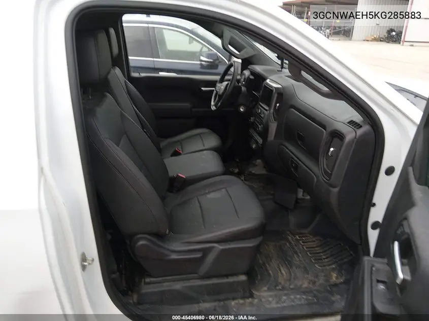 2019 Chevrolet Silverado 1500 Work Truck VIN: 3GCNWAEH5KG285883 Lot: 45406980