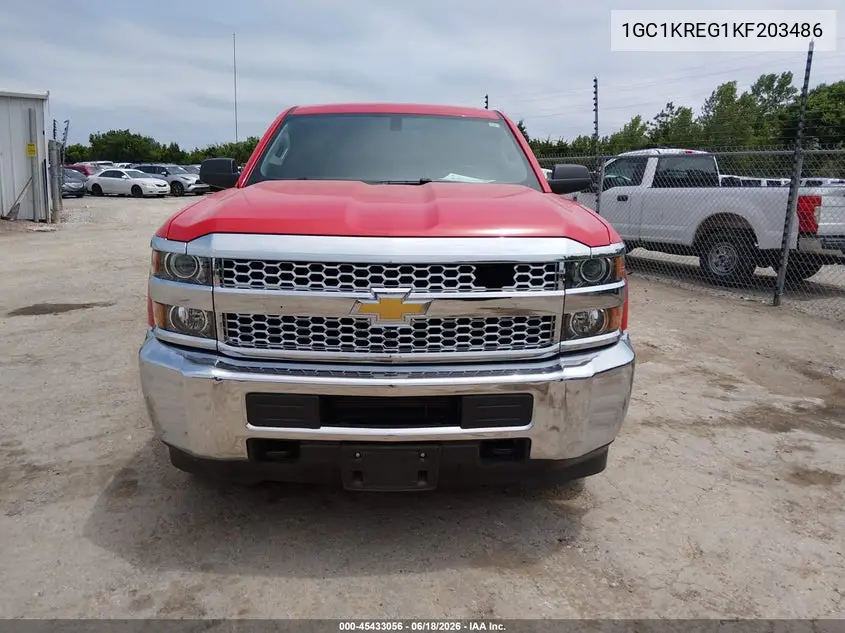 2019 Chevrolet Silverado 2500Hd Wt VIN: 1GC1KREG1KF203486 Lot: 45433056