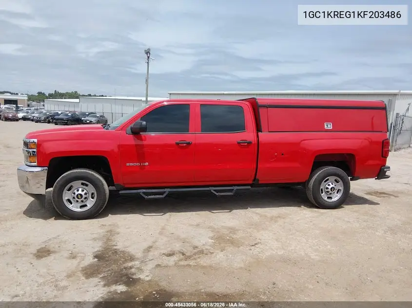 2019 Chevrolet Silverado 2500Hd Wt VIN: 1GC1KREG1KF203486 Lot: 45433056