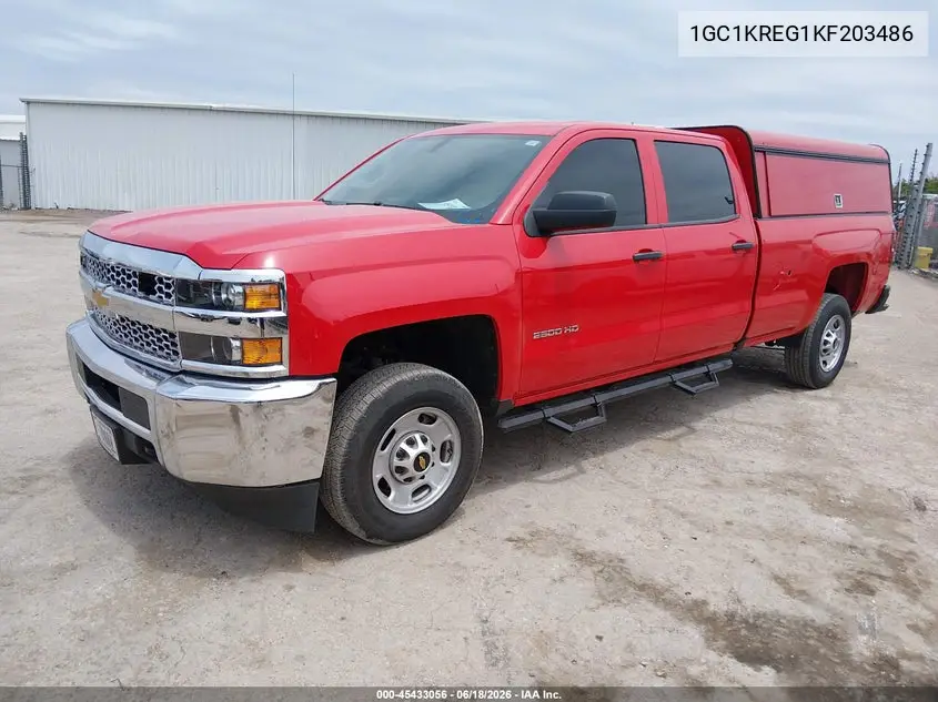 2019 Chevrolet Silverado 2500Hd Wt VIN: 1GC1KREG1KF203486 Lot: 45433056