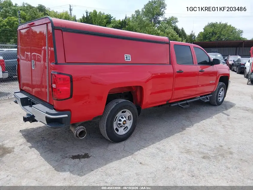 2019 Chevrolet Silverado 2500Hd Wt VIN: 1GC1KREG1KF203486 Lot: 45433056