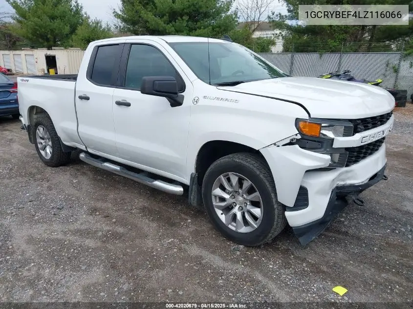 1GCRYBEF4LZ116066 2020 Chevrolet Silverado 1500 4Wd Double Cab Standard Bed Custom
