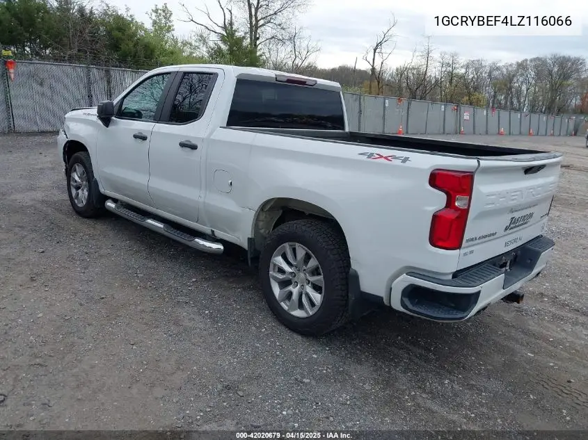 1GCRYBEF4LZ116066 2020 Chevrolet Silverado 1500 4Wd Double Cab Standard Bed Custom