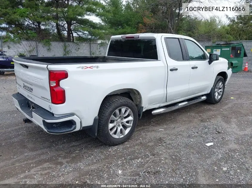 1GCRYBEF4LZ116066 2020 Chevrolet Silverado 1500 4Wd Double Cab Standard Bed Custom