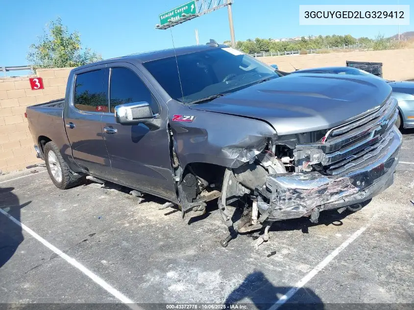 3GCUYGED2LG329412 2020 Chevrolet Silverado 1500