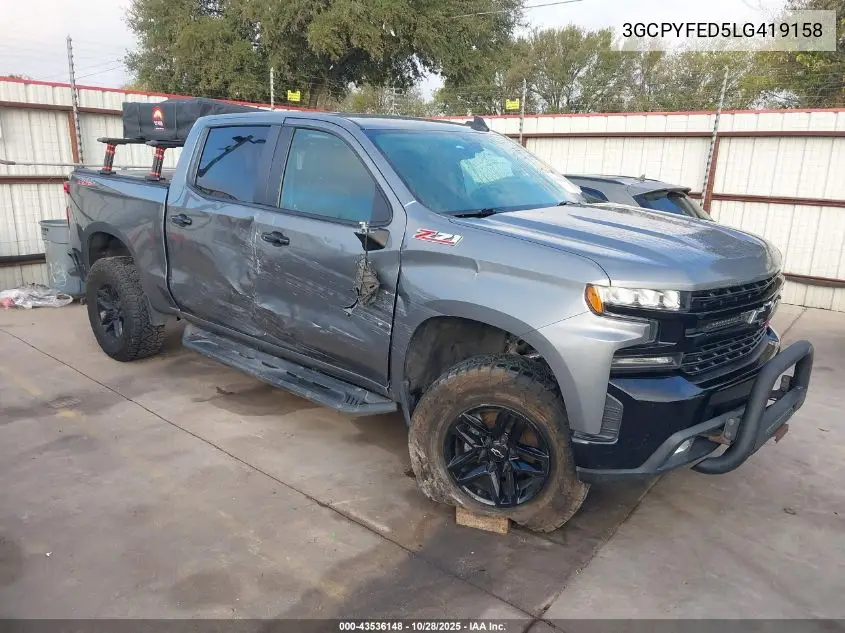 3GCPYFED5LG419158 2020 Chevrolet Silverado 1500 4Wd Short Bed Lt Trail Boss